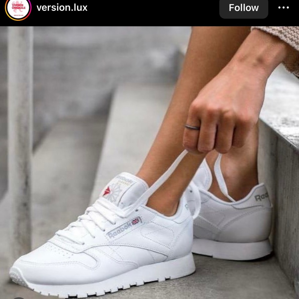 White Reebok Classic
